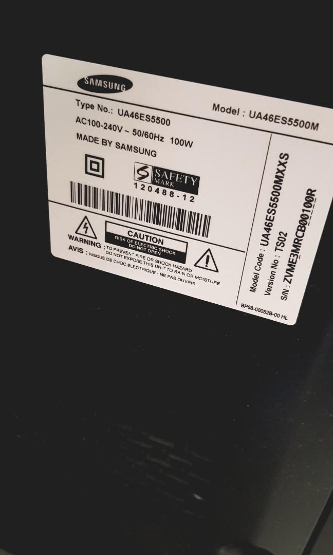 Samsung Smart TV 46 Inch Full HD LED, TV & Home Appliances, TV ...