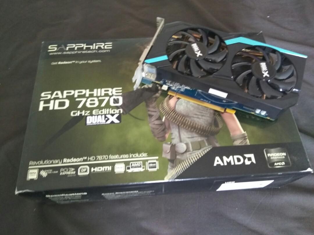 Sapphire Amd Ati Hd 7870 2gb Gddr5 Electronics Computer Parts Accessories On Carousell
