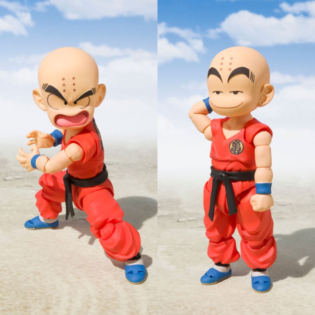 S H Figuarts Dragon Ball Childhood Krillin Kid Krillin Toys Games Bricks Figurines On Carousell Kid krillin render 7 revenge of king piccolo. carousell