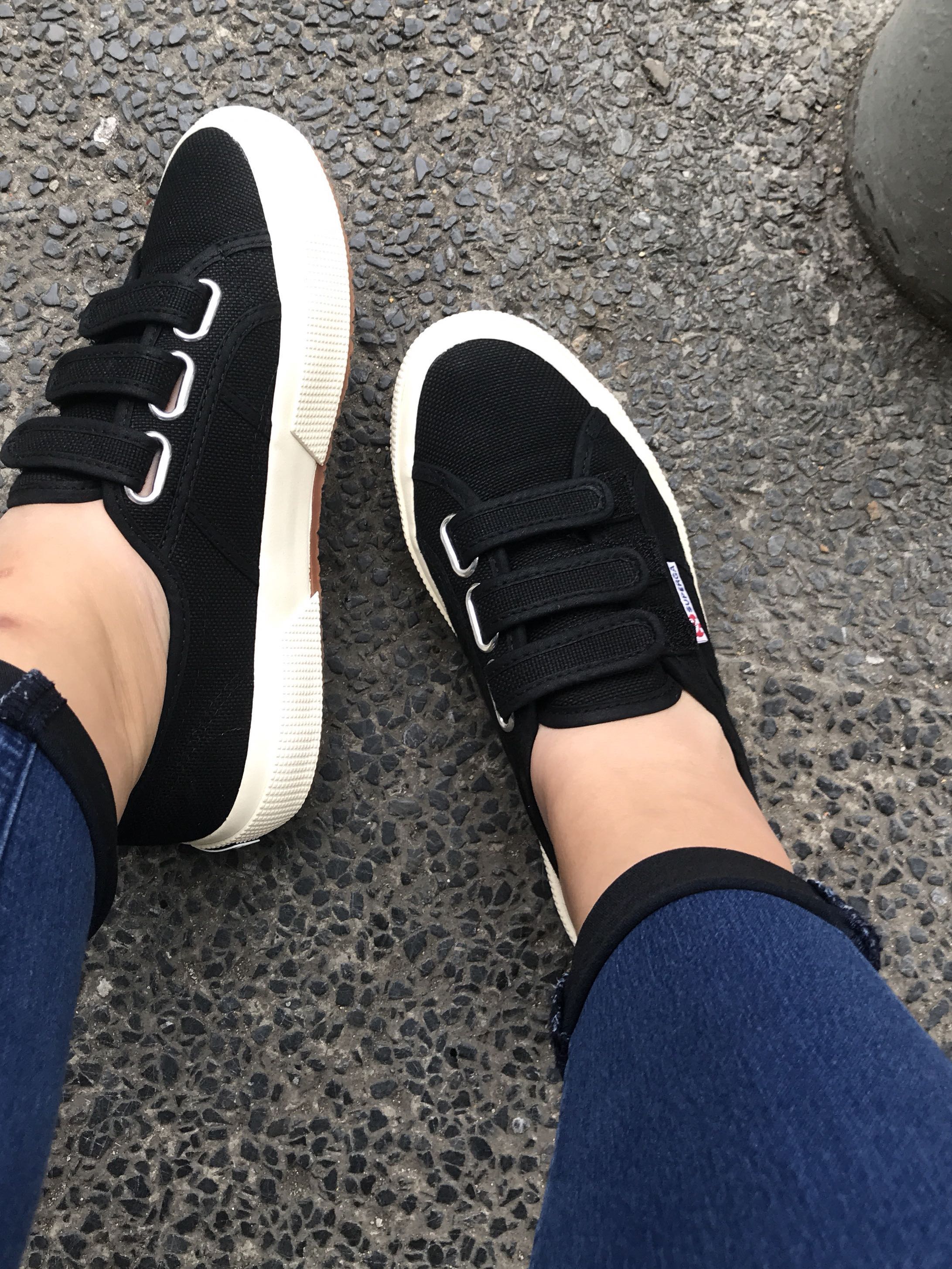 Superga velcro new arrivals black