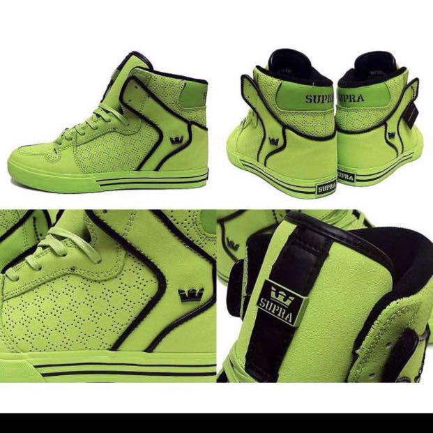 Supra vaider neon green hot sale