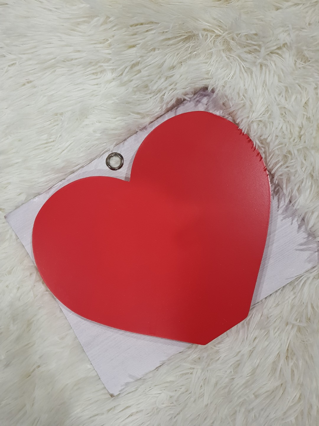 Typo Red Heart Wooden Decor Wedding ROM Design Craft Others On