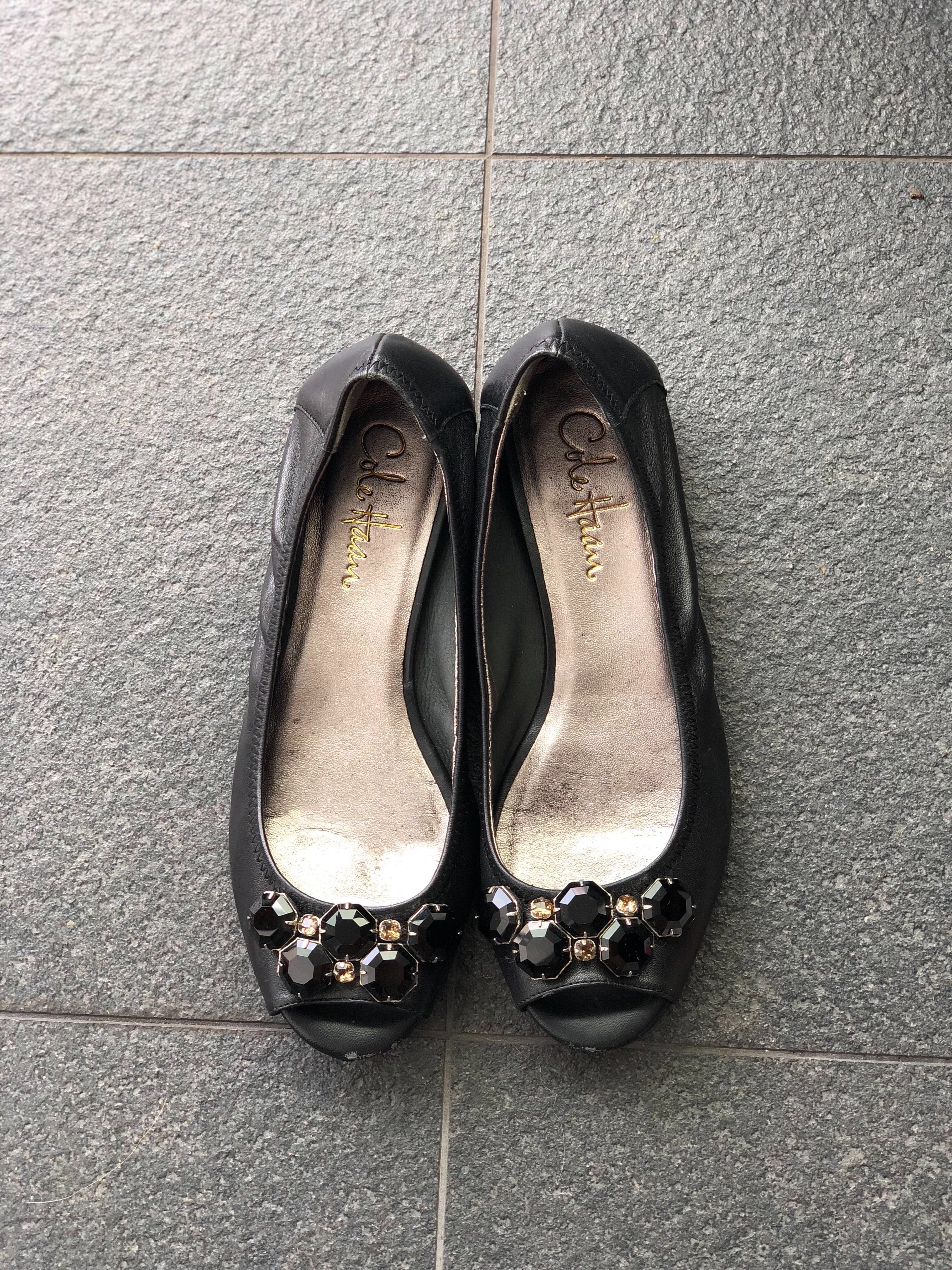 cole haan peep toe pumps