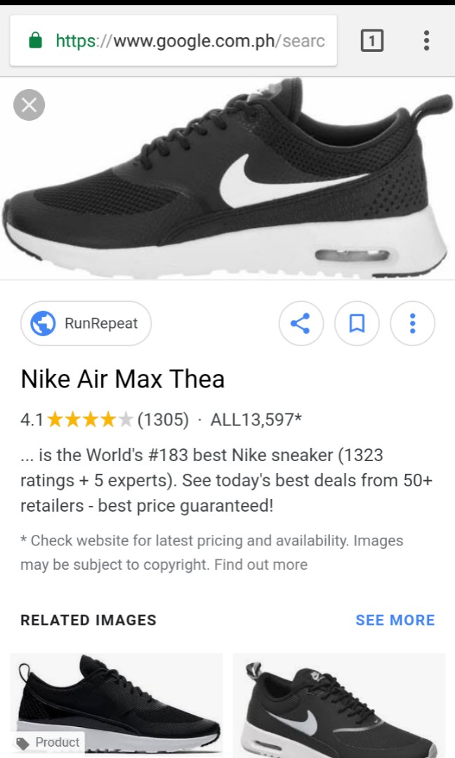 Nike air max thea philippines outlet price