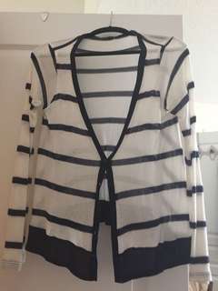 Banana Republic cardigan navy/white Medium