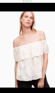 Aritzia Wilfred off the shoulder top