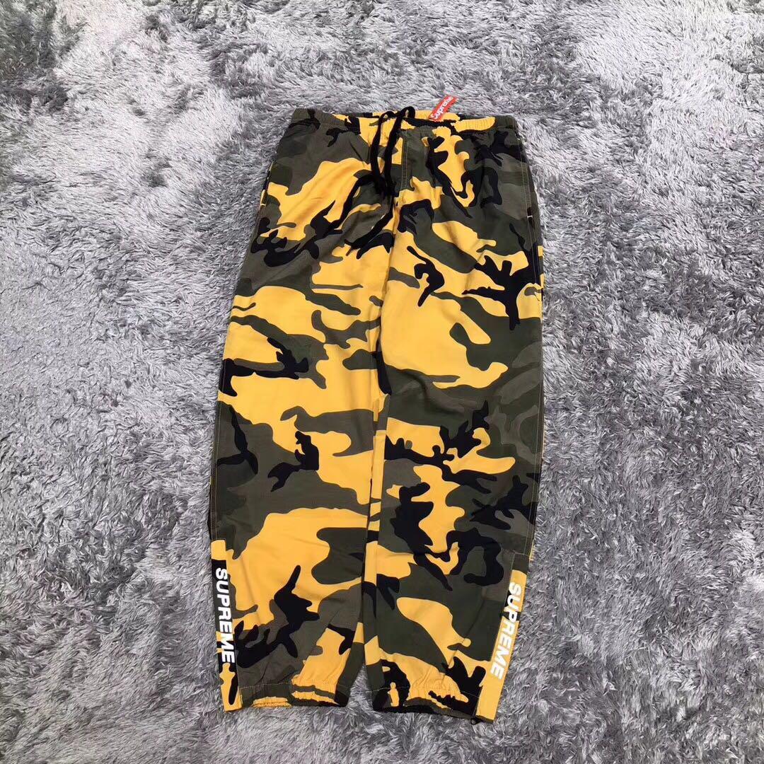 supreme yellow camo pants