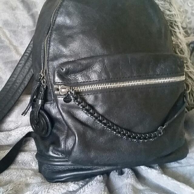 Mimco leather backpack outlet