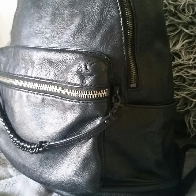 Mimco clearance leather backpack