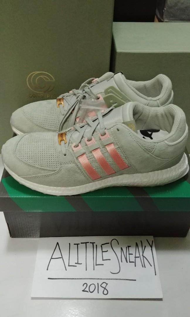 adidas x Concepts EQT Support 93 16 Ultra Boost Sage S80559 UK 10 US 10.5 Men s Fashion Footwear Sneakers on Carousell