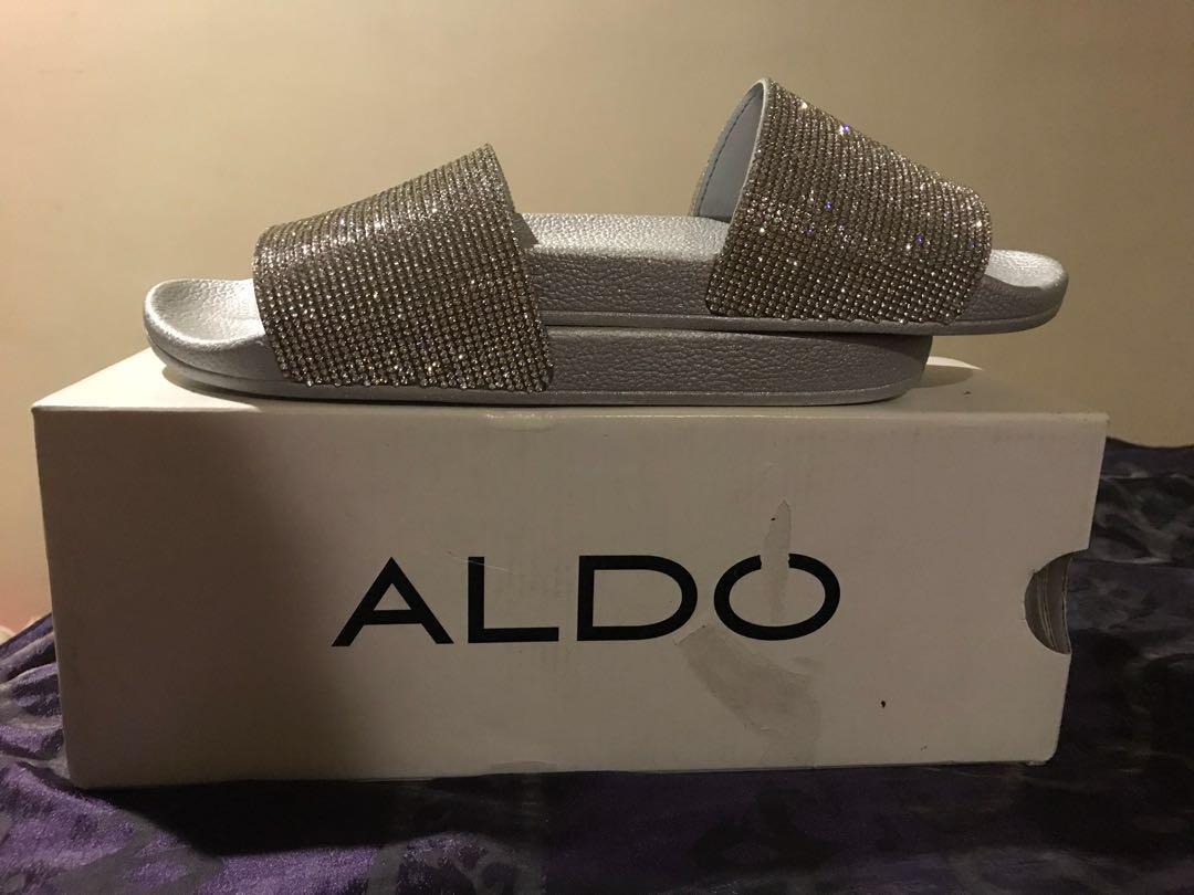 Aldo on sale rhinestone slides