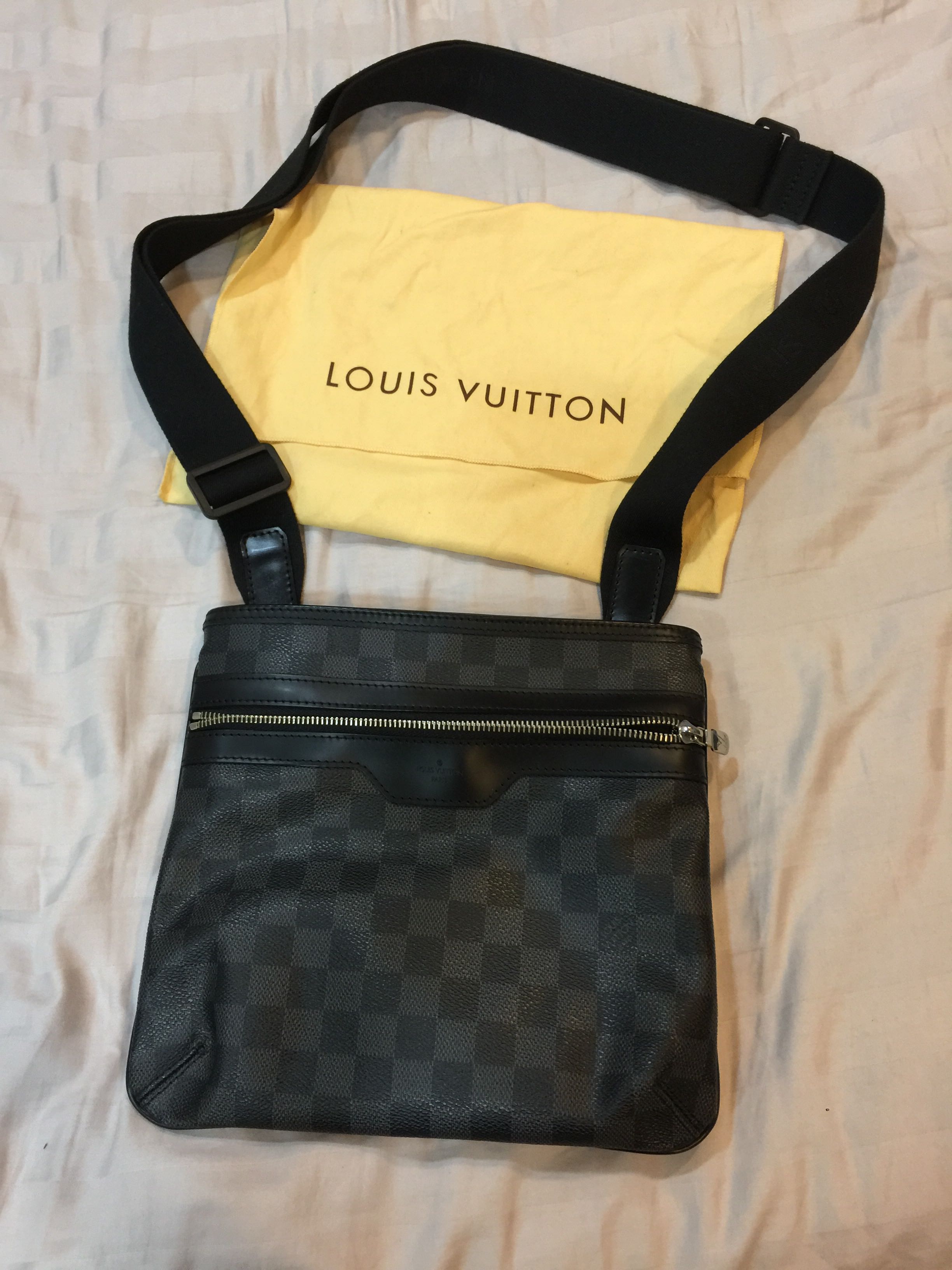 Authentic LV Damier Sling Bag for men, Men&#39;s Fashion, Bags & Wallets, Sling Bags on Carousell