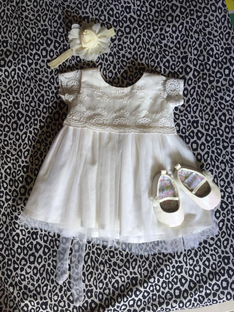 white frock for 6 months baby