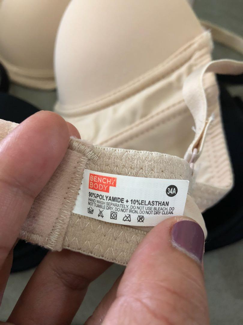 Bench underwire push up bra 34/A both. Brand new without tags. RFS: not my  size. Both for the price, Women's Fashion, Tops, Others Tops on Carousell