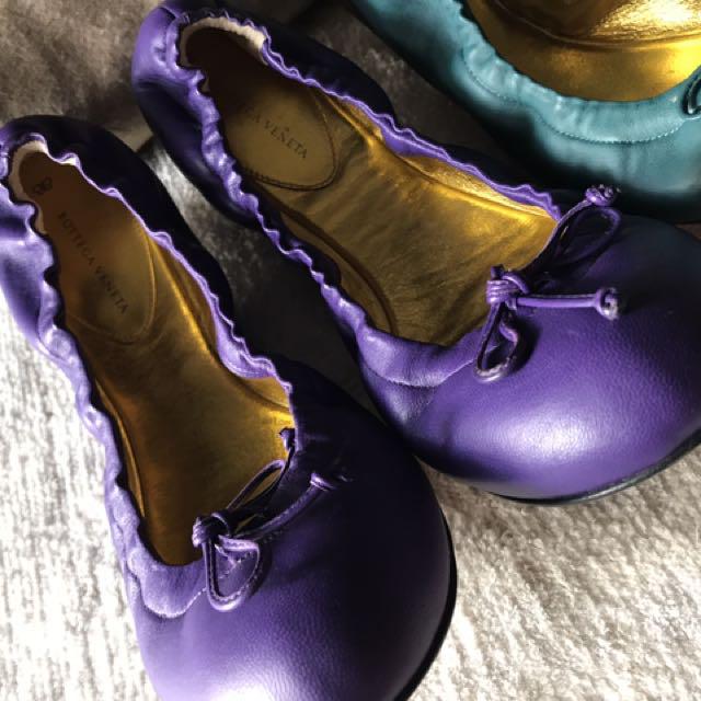 purple ballet flats