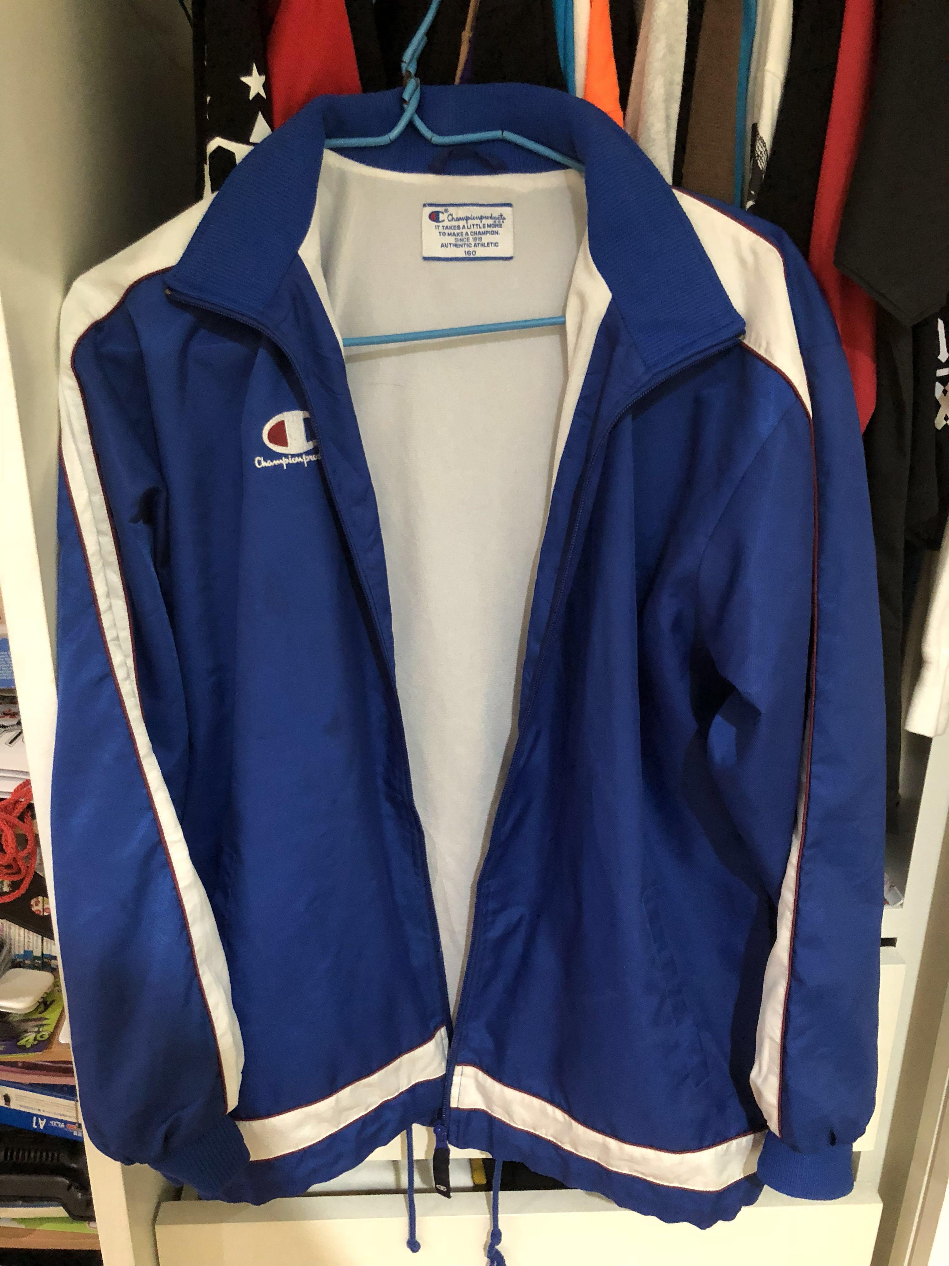Champion Vintage Zip up Jacket Blue colour