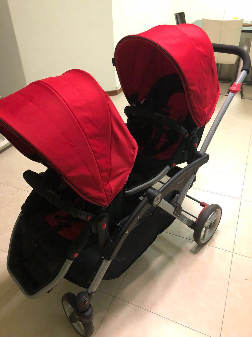 Contours Options LT double stroller red Babies Kids Going Out Strollers on Carousell