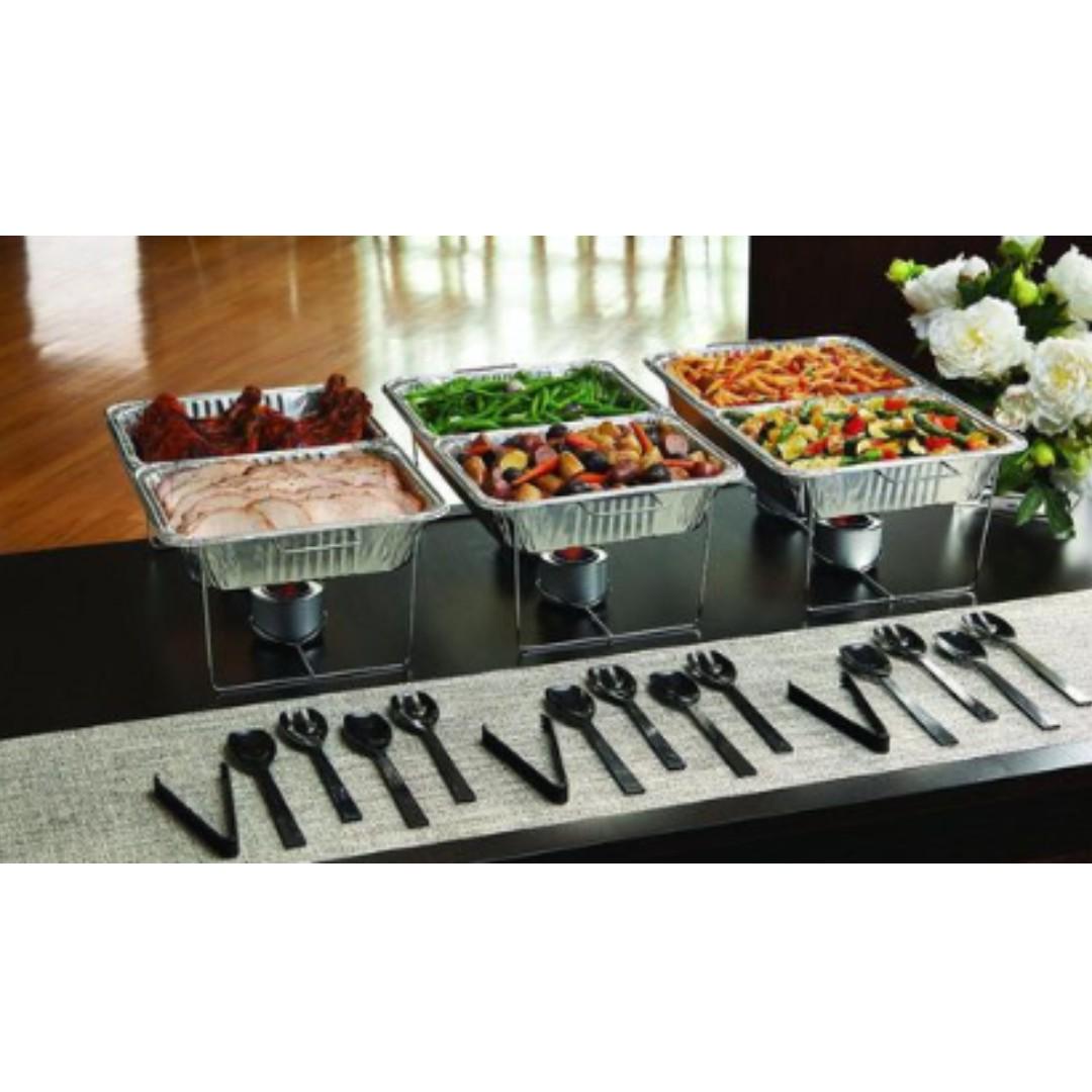 Disposable Buffet Food Warmer Set, Furniture & Home Living, Kitchenware