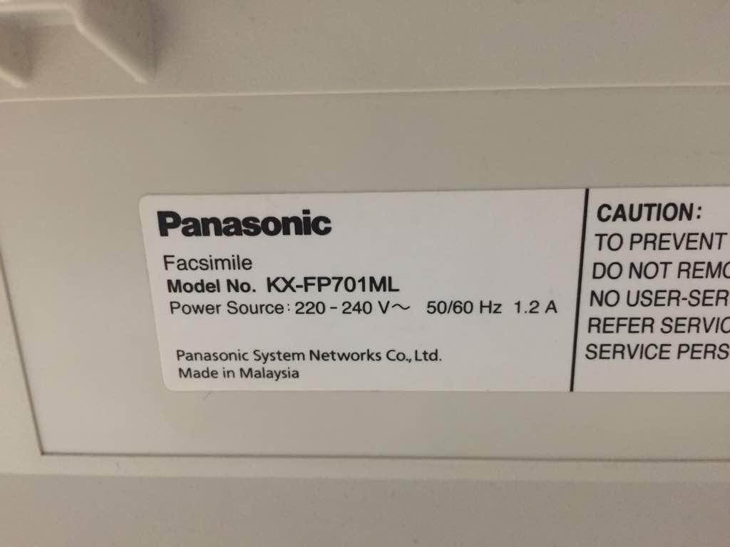 Fax machine and photocopy panasonic, Photography, Lens & Kits on Carousell