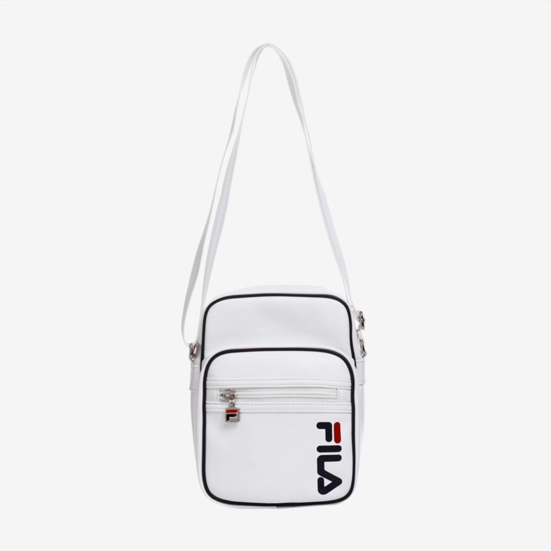 fila white sling bag