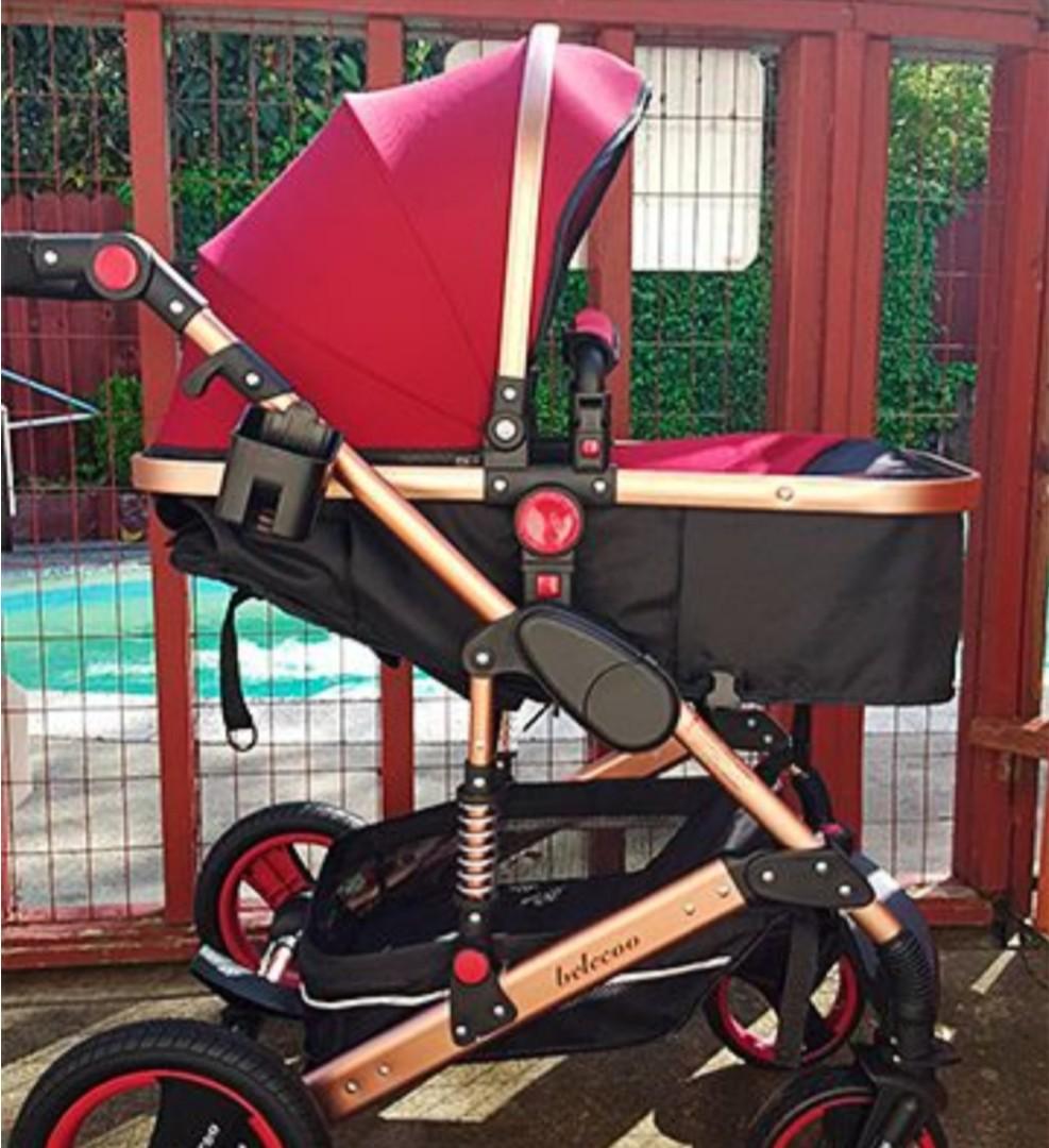 baby stroller red