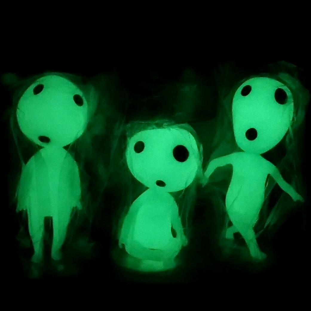 Wallpaper Glow In The Dark Kodama Figurines Studio Ghibli Princess Mononoke Toys Games Bricks Figurines On Carousell For iPhone Free