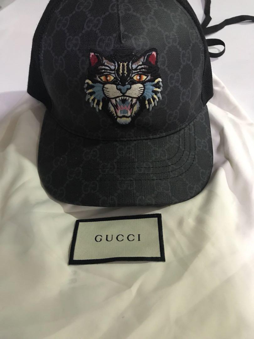 gucci angry cat cap