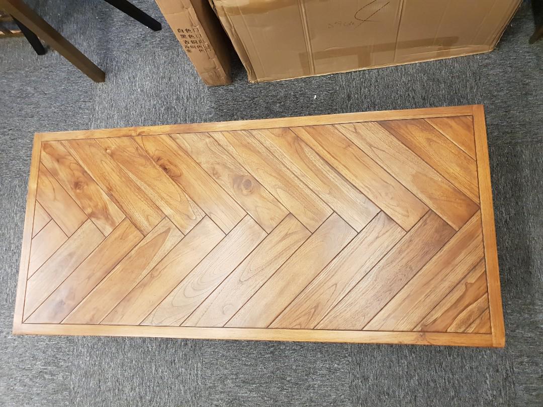 Herringbone Coffee Table (Black Friday Special 30), Furniture & Home