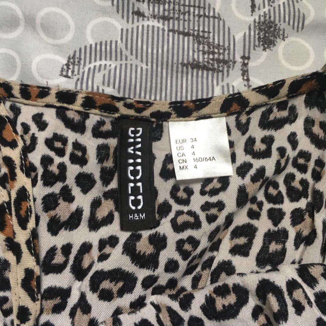 h&m leopard romper