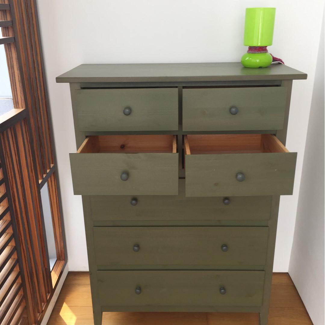 Ikea Dark Green Chest Of Drawers Furniture Shelves Drawers On