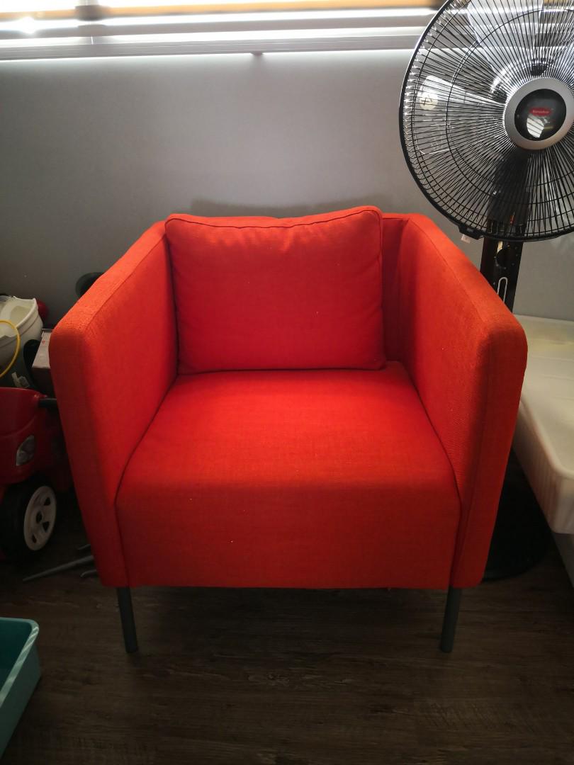 Orange best sale armchair ikea