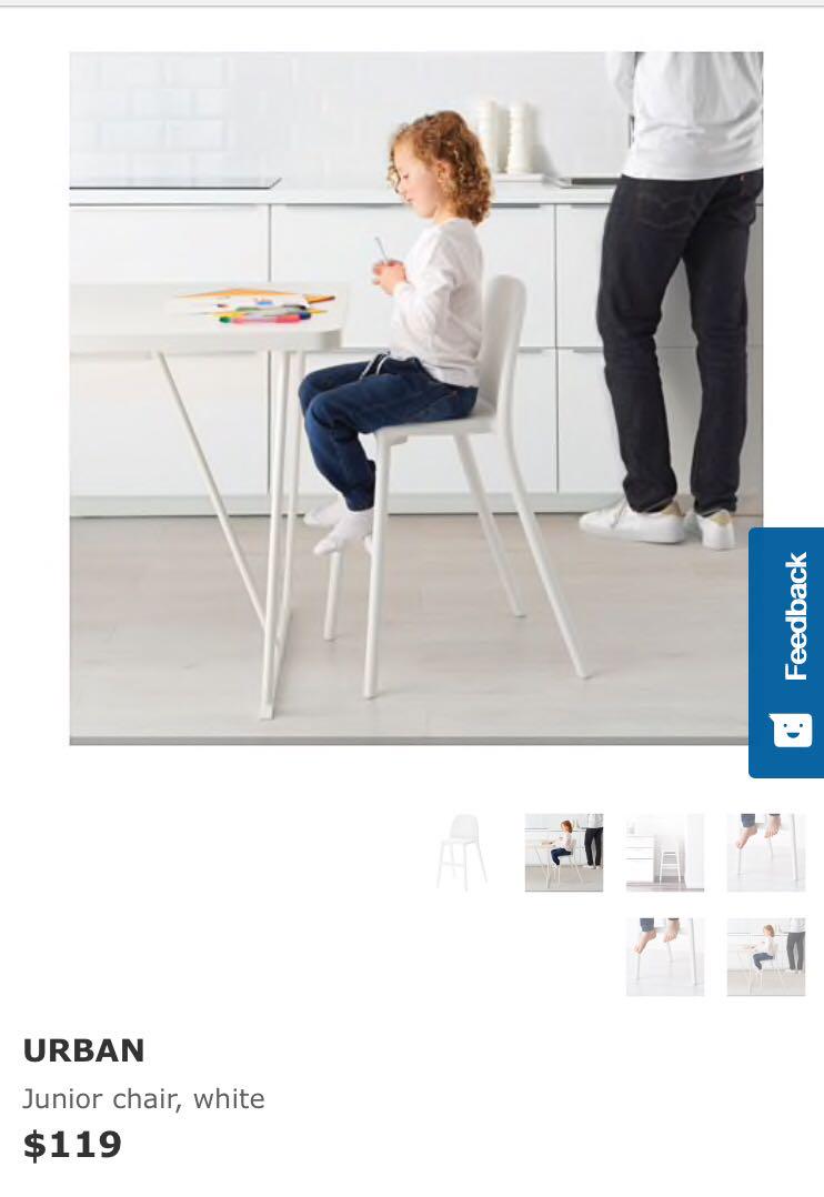 IKEA Urban Junior Chair, Babies & Kids, Baby Nursery & Kids Furniture