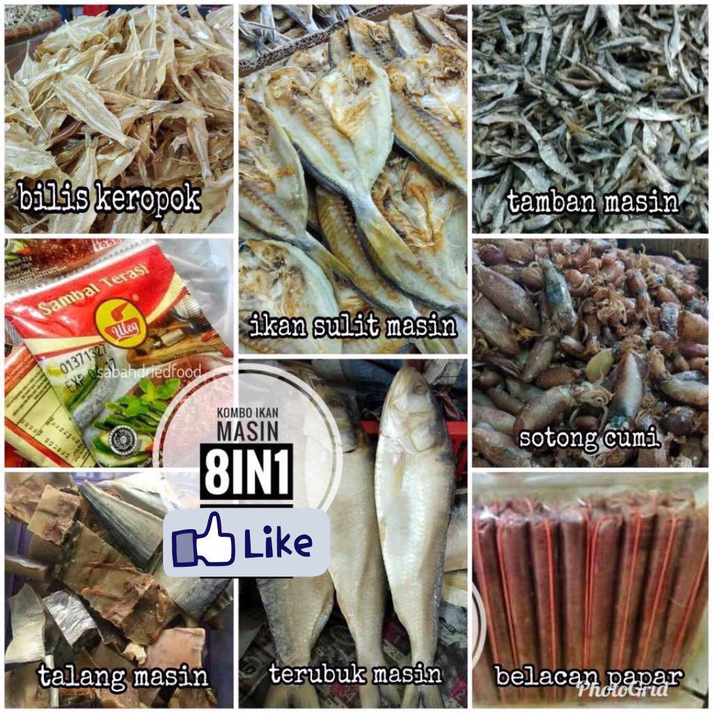 Kombo Ikan Masin 8in1 Food Drinks Packaged Snacks On Carousell