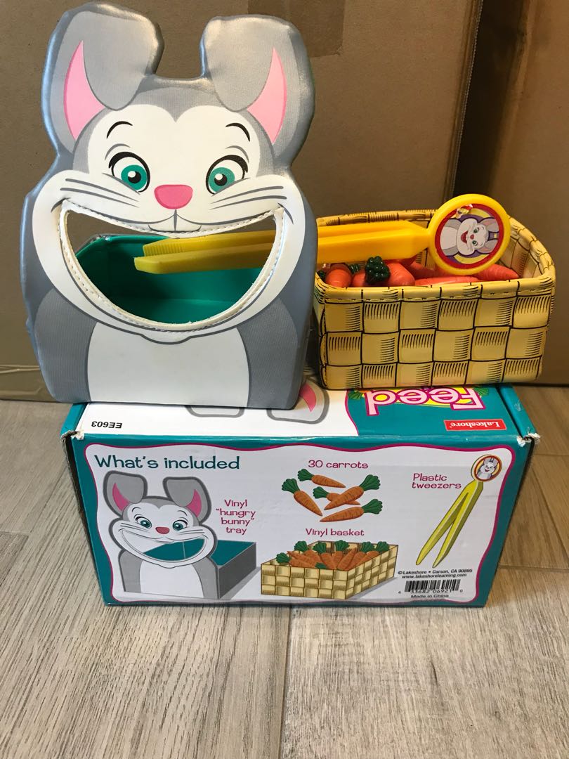 Lakeshore feed the bunny fine motor game, Hobbies & Toys, Toys & Games