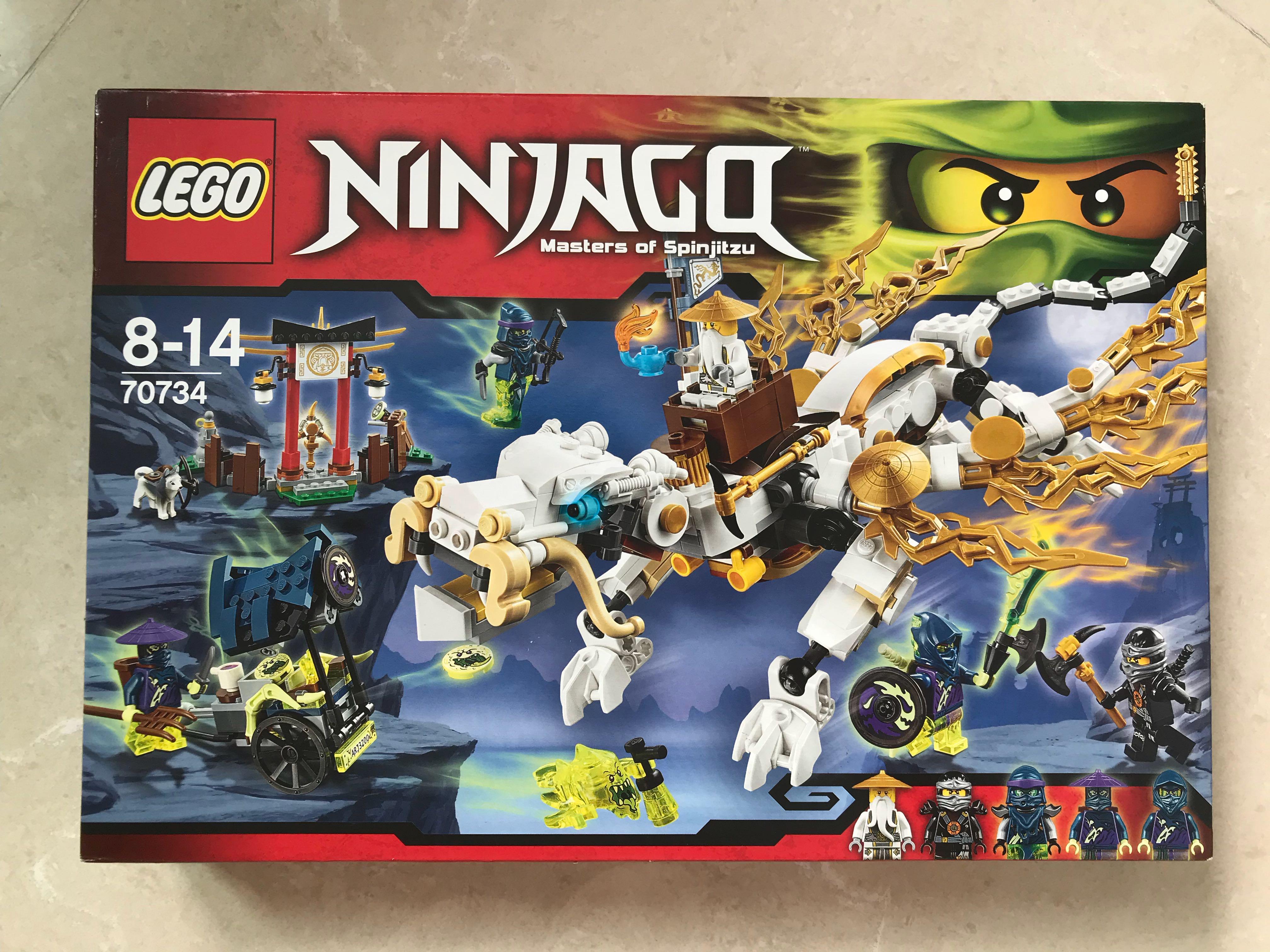 ninjago lego white dragon