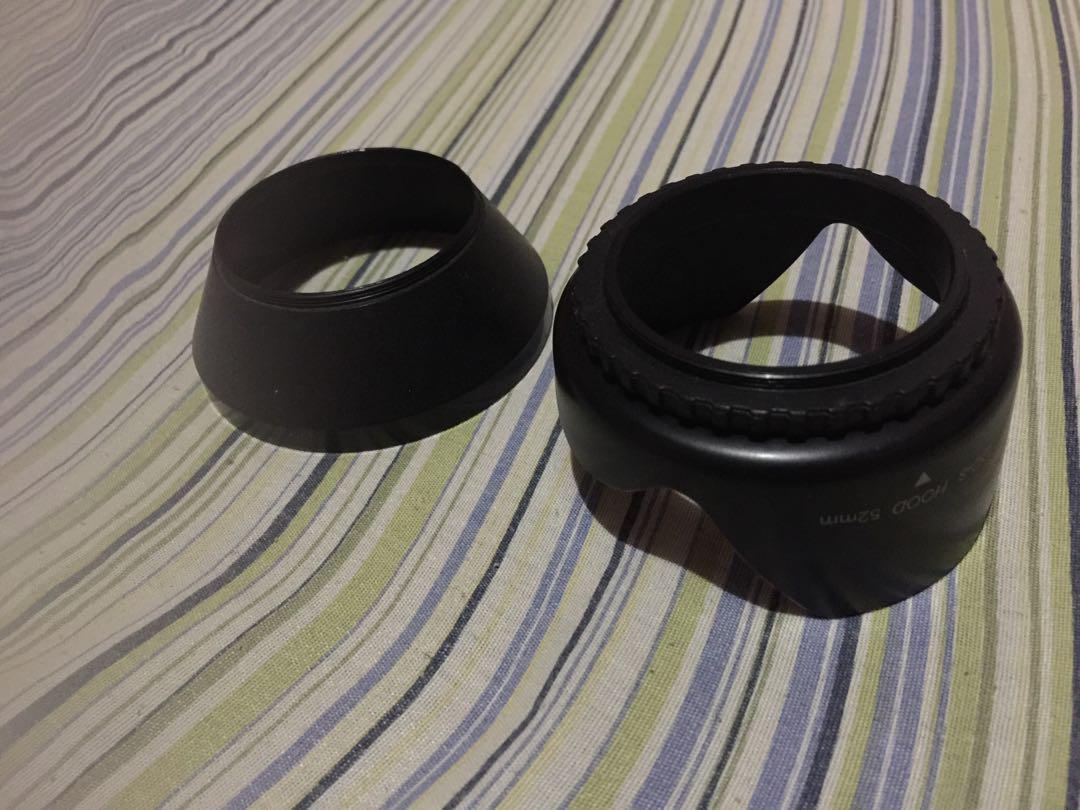lens hood for DSLR (Category: Lens & Kits) located in Quezon City. Submitted by auspv_collections (Listing ID 177235111, Image 3). Description: • used this for about 3x only used this with my nikon d5000 18-55m lens • 400 each or can give it for 700 na sa 2pcs • butterfly lens sold out na po • shipping or meet up available.