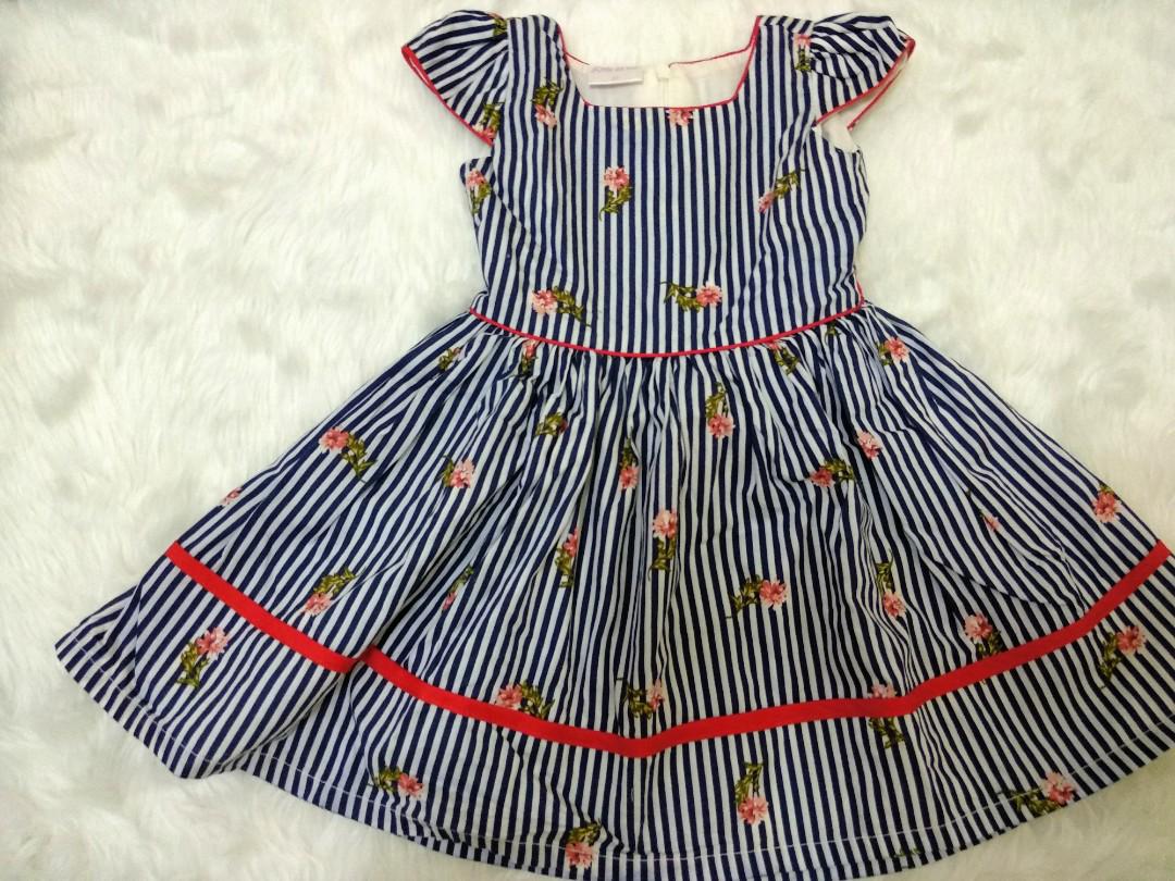 Little Miss Striped Dress (Category: Babies & Kids Fashion) located in Manila. Submitted by mitsaela (Listing ID 178438449, Image 1). Description: Euc 2T on tag but runs small.