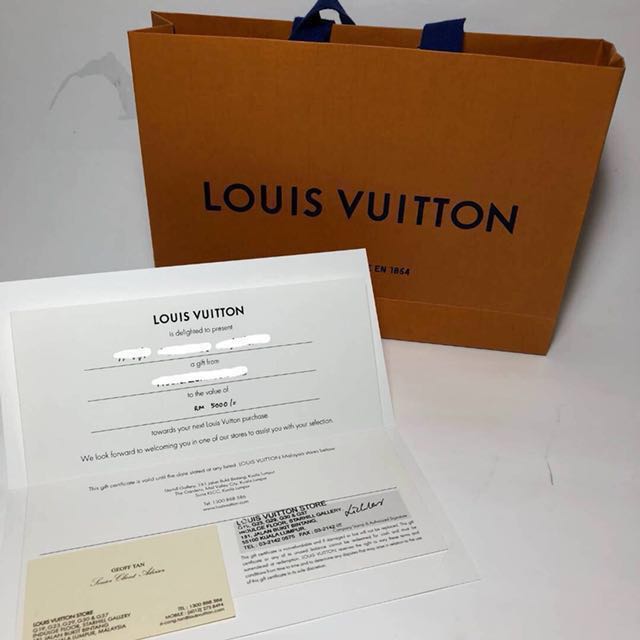 Louis Vuitton Vouchers, Tickets & Vouchers, Store Credits on Carousell