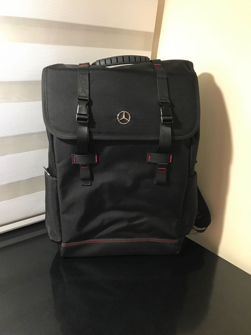 backpack in the benz