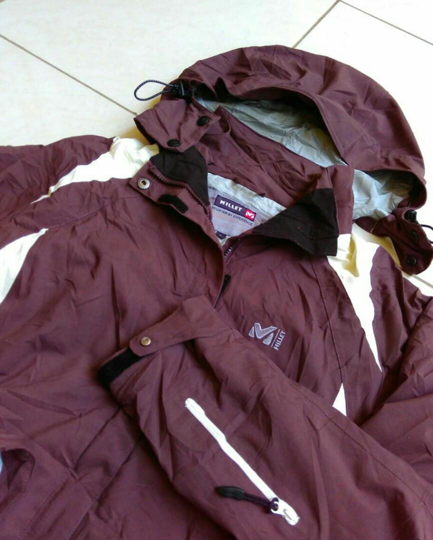 millet ride on series snow jacket original, Fesyen Pria, Pakaian di  Carousell