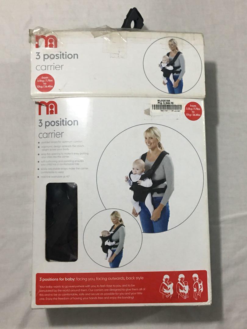 Mothercare 3 way carrier hot sale manual