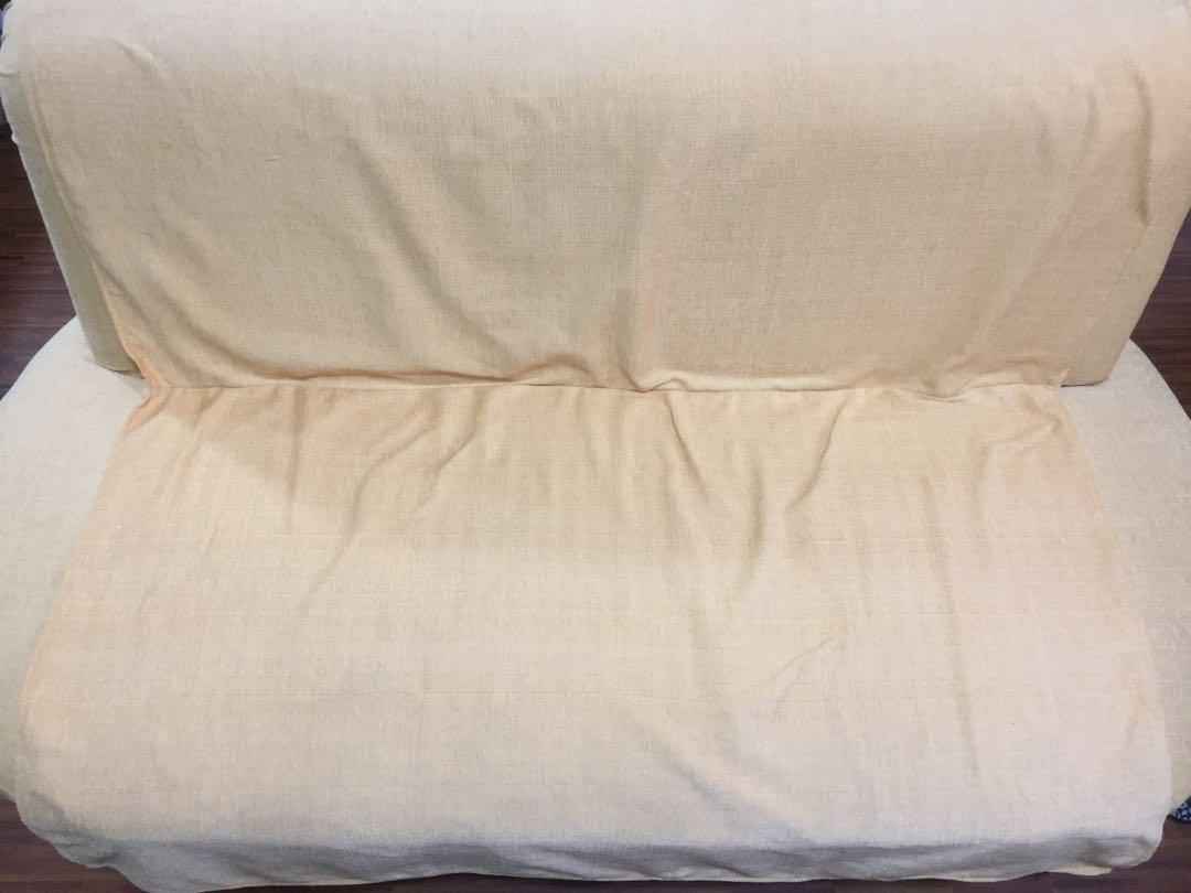 Newly upholstered 3 seater sofa (Category: Sofas) located in Mandaluyong City. Submitted by balugs019 (Listing ID 178420233, Image 2). Description: Newly upholstered last June. Color yellow. With couch cover. Want to get a smaller size since i have another 3 seater. For faster transaction please text 09228755038.