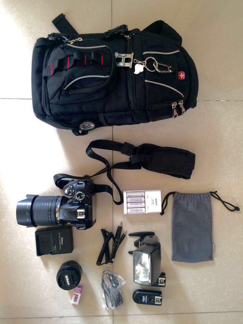 Nikon D3300 (Category: Cameras) located in Makati City. Submitted by harvey412 (Listing ID 178517571, Image 1). Description: Nikon D3300 No issue Makinis na makinis pa Includes: camera 18-105mm lens 50mm lens (with box and manual) Nissin DI622 external flash Yungnuo triggers 4 eneloop AA, 2 AAA battery (with Original Sanyo charger) Camera charger Data cable Original Nikon bag Original Nikon strap Original Swiss Army SLR bag With box and manuals C