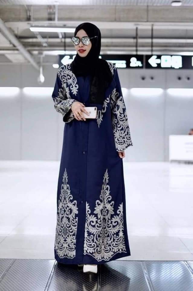 blue abayas