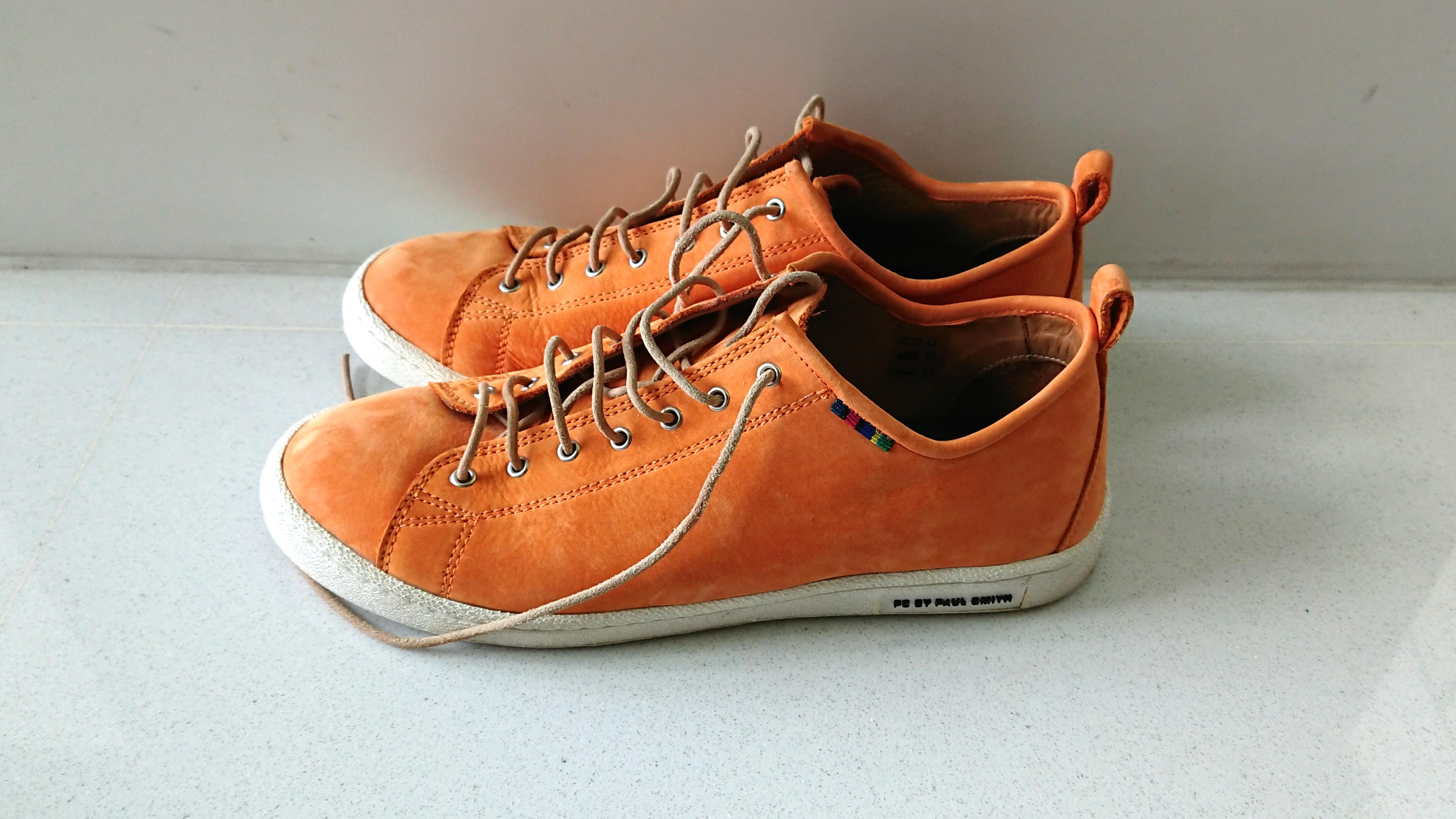 paul smith orange trainers