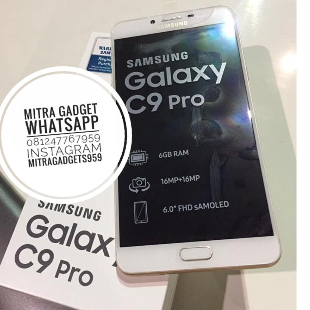 Samsung Galaxy C9pro Ram 6gb Rom 64gb Gold Telepon Seluler Tablet Di Carousell