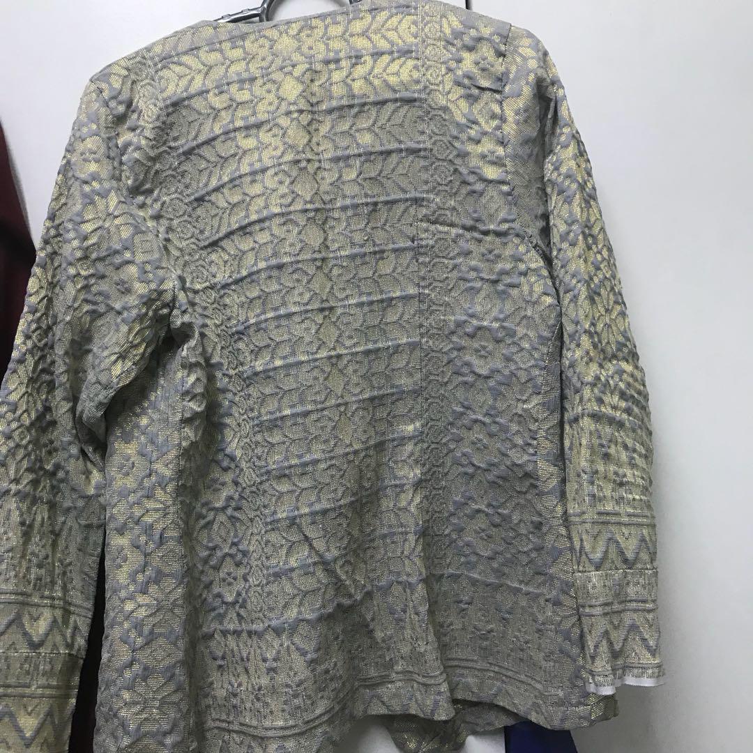 Songket Jacket/ Top, Women's Fashion, Coats, Jackets and Outerwear on ...