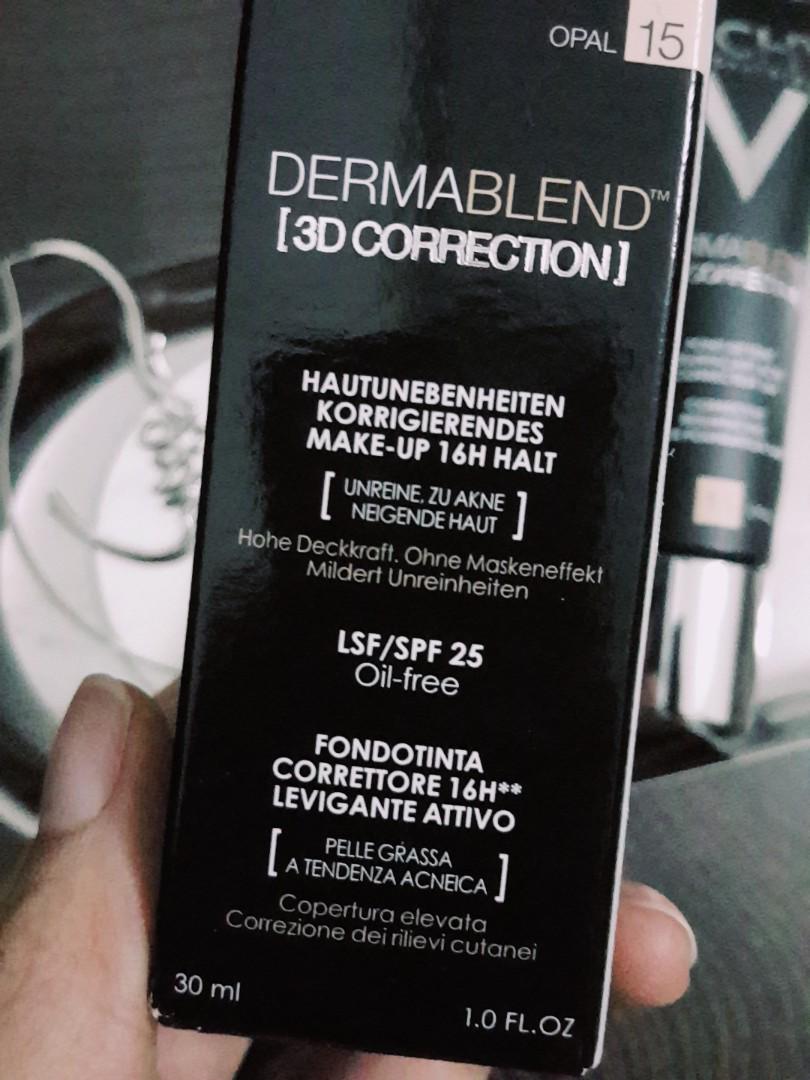 Loreal Derma Foundation Vichy Opal 15 (AUTHENTIC) Dermablend 3D