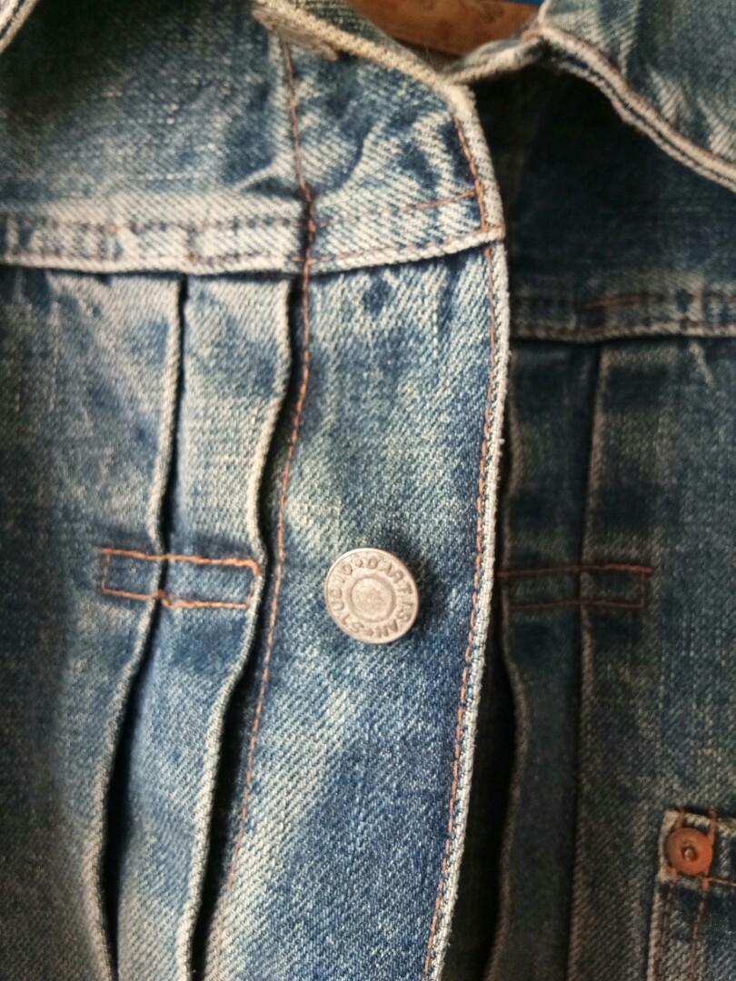 Studio D Artisan Denim Trucker Jacket Faded Denim, Men's Fashion, Coats