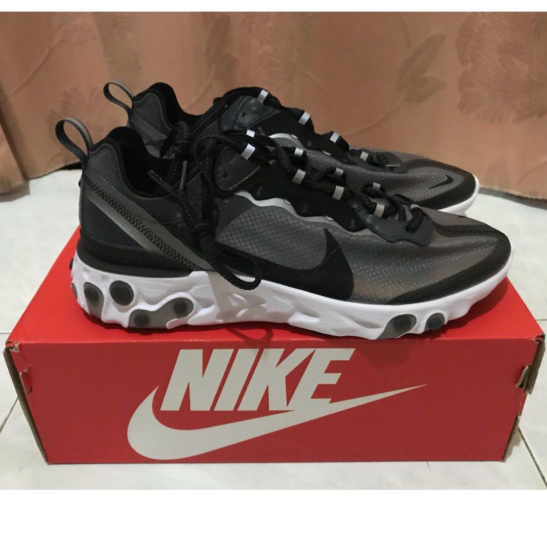 WTS US 8.5 Nike React Element 87 Anthracite Men s Fashion Footwear Sneakers on Carousell